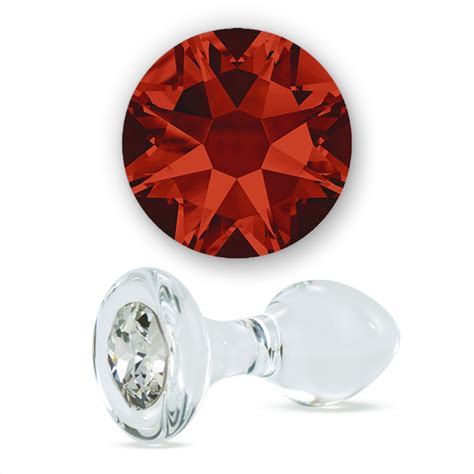 red butt plug|Red Magma Crystal Delight Butt Plug – CrystalDelights